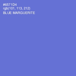 #6571D4 - Blue Marguerite Color Image