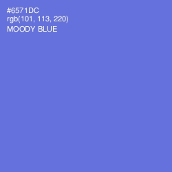 #6571DC - Moody Blue Color Image