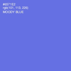 #6571E2 - Moody Blue Color Image