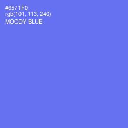 #6571F0 - Moody Blue Color Image