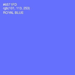 #6571FD - Royal Blue Color Image