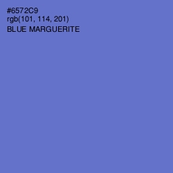 #6572C9 - Blue Marguerite Color Image