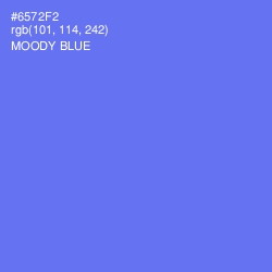 #6572F2 - Moody Blue Color Image