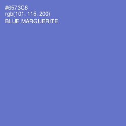 #6573C8 - Blue Marguerite Color Image