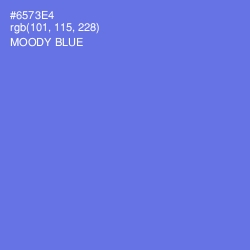 #6573E4 - Moody Blue Color Image