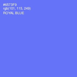 #6573F9 - Royal Blue Color Image