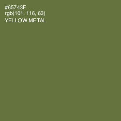 #65743F - Yellow Metal Color Image