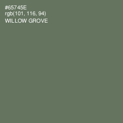 #65745E - Willow Grove Color Image