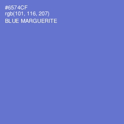 #6574CF - Blue Marguerite Color Image