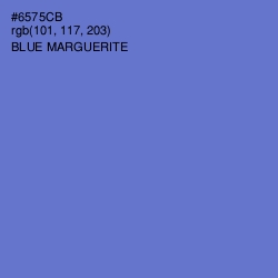 #6575CB - Blue Marguerite Color Image