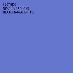 #6575D0 - Blue Marguerite Color Image