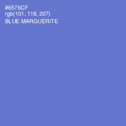 #6576CF - Blue Marguerite Color Image