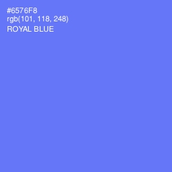 #6576F8 - Royal Blue Color Image