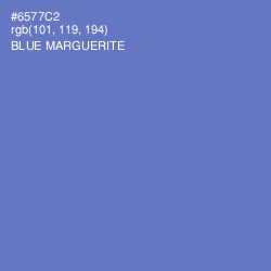 #6577C2 - Blue Marguerite Color Image