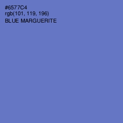 #6577C4 - Blue Marguerite Color Image