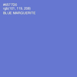 #6577D0 - Blue Marguerite Color Image