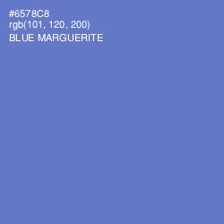 #6578C8 - Blue Marguerite Color Image