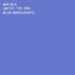 #6578CE - Blue Marguerite Color Image