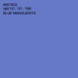 #6579C6 - Blue Marguerite Color Image