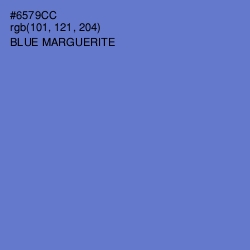 #6579CC - Blue Marguerite Color Image