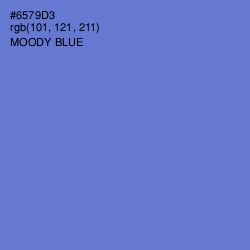 #6579D3 - Moody Blue Color Image