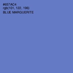 #657AC4 - Blue Marguerite Color Image