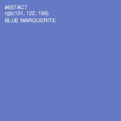 #657AC7 - Blue Marguerite Color Image