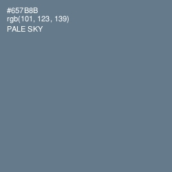 #657B8B - Pale Sky Color Image