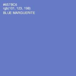 #657BC6 - Blue Marguerite Color Image