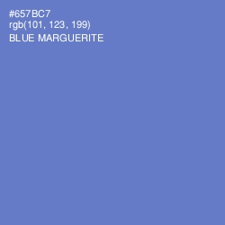 #657BC7 - Blue Marguerite Color Image