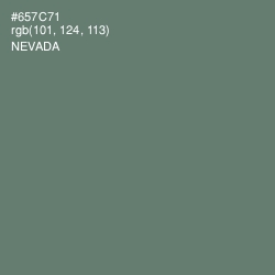 #657C71 - Nevada Color Image