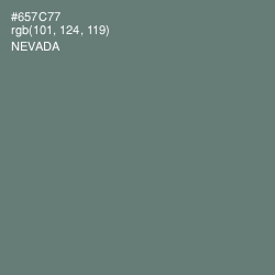 #657C77 - Nevada Color Image