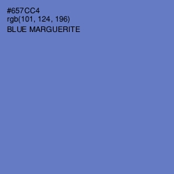 #657CC4 - Blue Marguerite Color Image