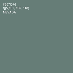 #657D76 - Nevada Color Image