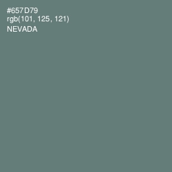 #657D79 - Nevada Color Image
