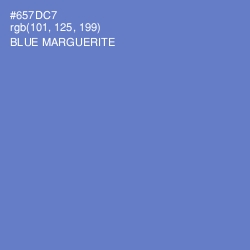 #657DC7 - Blue Marguerite Color Image