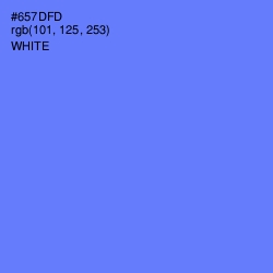 #657DFD - Royal Blue Color Image