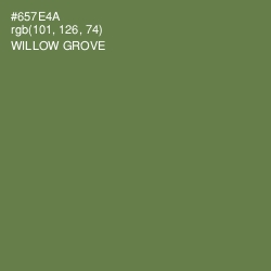 #657E4A - Willow Grove Color Image