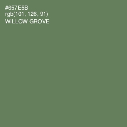 #657E5B - Willow Grove Color Image