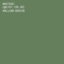 #657E5C - Willow Grove Color Image