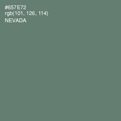 #657E72 - Nevada Color Image