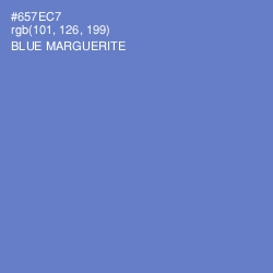#657EC7 - Blue Marguerite Color Image
