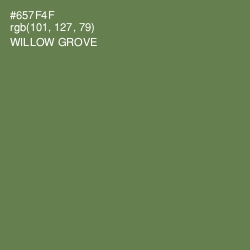 #657F4F - Willow Grove Color Image