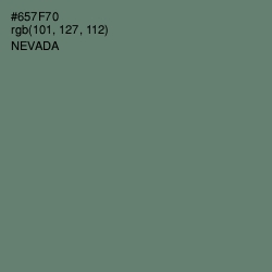 #657F70 - Nevada Color Image