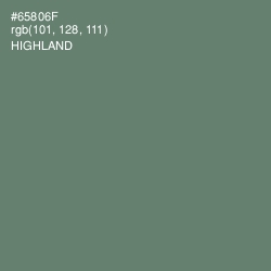 #65806F - Highland Color Image