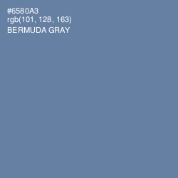 #6580A3 - Bermuda Gray Color Image