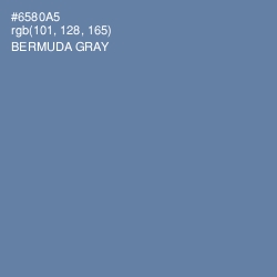 #6580A5 - Bermuda Gray Color Image