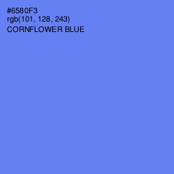 #6580F3 - Cornflower Blue Color Image