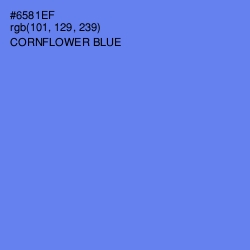 #6581EF - Cornflower Blue Color Image