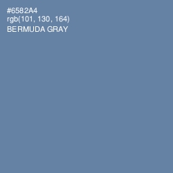 #6582A4 - Bermuda Gray Color Image